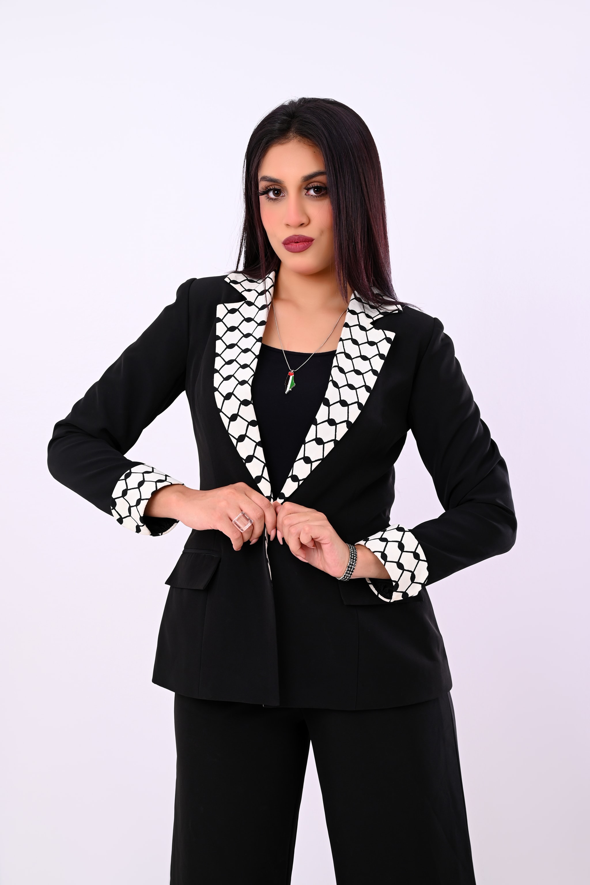 Keffiyeh Heritage Tailored Blazer - View 1